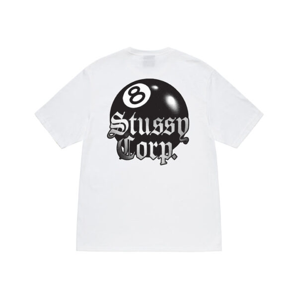 Stussy - 8 BALL WHITE CORP TEE Back