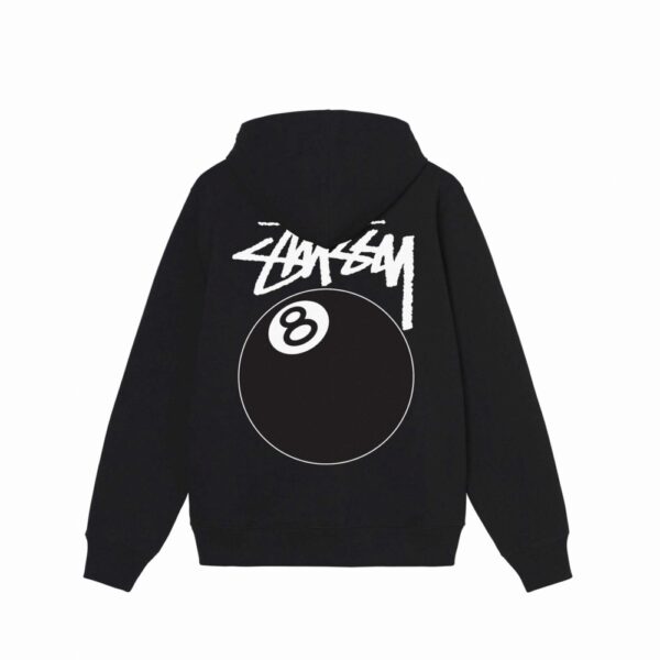 STUSSY - 8 BALL ZIP HOODIE BACK