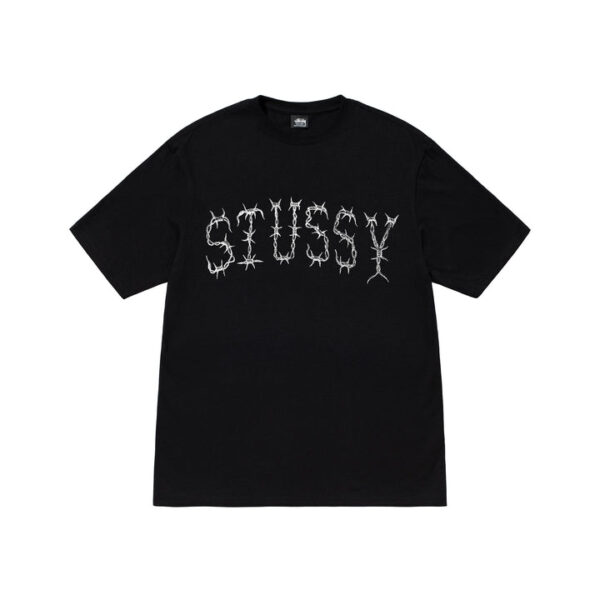STUSSY - BARB TEE BLACK Front