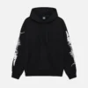 STUSSY - BARRACUDA HOODIE- BLACK FRONT