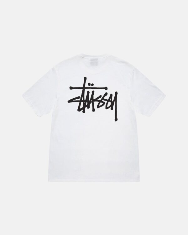 STUSSY - BASIC STÜSSY TEE- White BACK