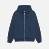 STUSSY - BEACH ROOTS ZIP HOODIE STUSSY NAVY FRONT