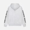 STUSSY - BIG CITIES ZIP HOODIE WHITE BACK