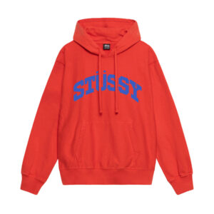 STUSSY - BLOCK SPORT HOODIE-RED FRONT