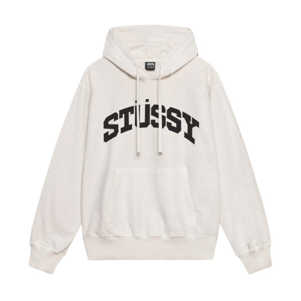 STUSSY - BLOCK SPORT HOODIE-WHITE FRONT