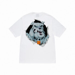 STUSSY - BULLDOG RIPPER TEE WHITE BACK