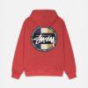 STUSSY - CLASSIC DOT HOODIE RED BACK