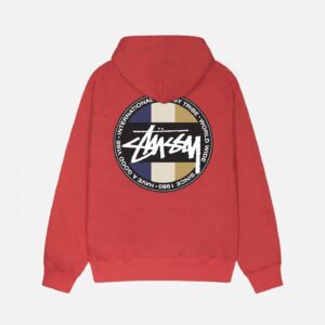 STUSSY - CLASSIC DOT HOODIE RED BACK