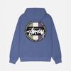 STUSSY - CLASSIC DOT ZIP HOODIE BLUE BACK