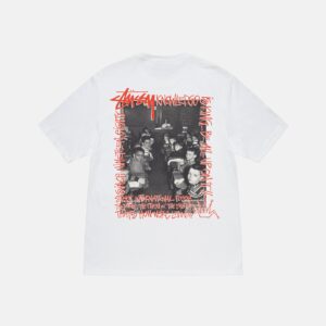 STUSSY - CLASSROOM WHITE TEE BACK