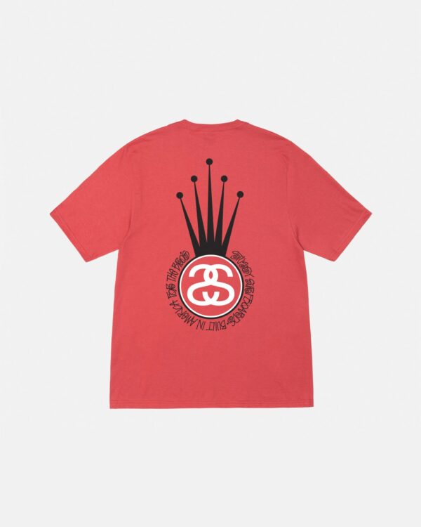 STUSSY - CROWN LINK TEE – Red BACK