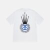 STUSSY - CROWN LINK TEE – White BACK