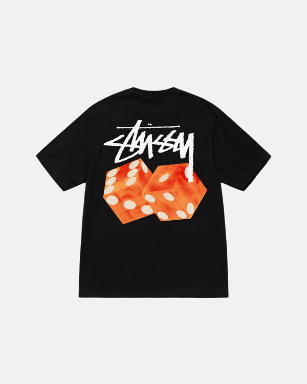 STUSSY - DICED OUT TEE – Black FRONT