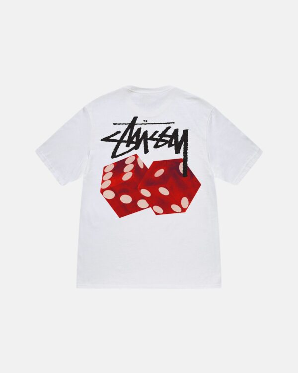 STUSSY - DICED OUT TEE – White BACK