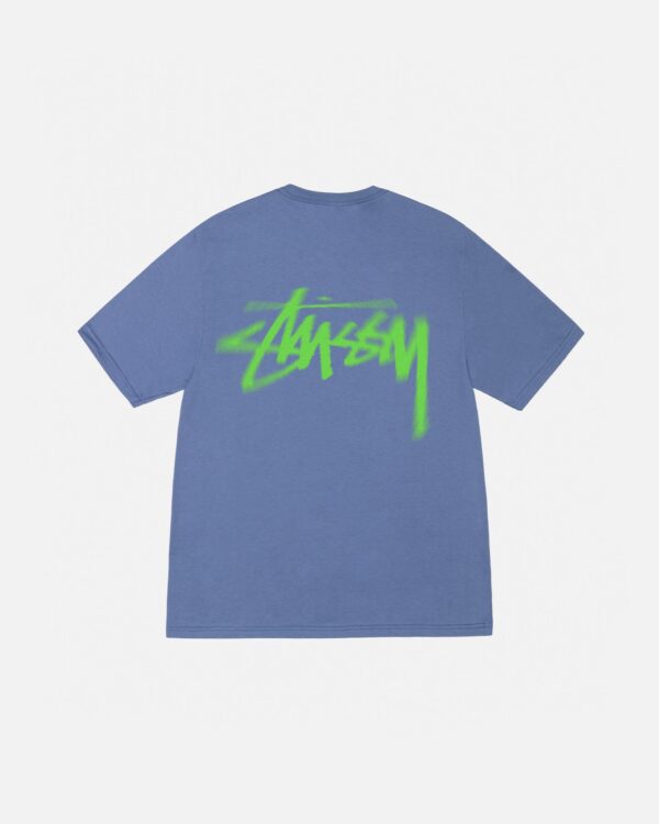STUSSY - DIZZY STOCK BLUE TEE BACK