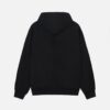 STUSSY - LETTERMAN BLACK HOODIE BACK