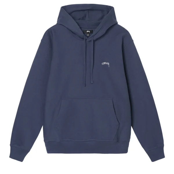 STUSSY - OVERDYED SMOOTH STOCK LOGO HOODIE FRONT